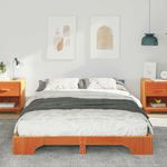 Casa si Gradina - Mobilier - Paturi si accesorii - Paturi - Cadru de pat Maro 140 x 210 cm Lemn de pin masiv - Infinity.ro