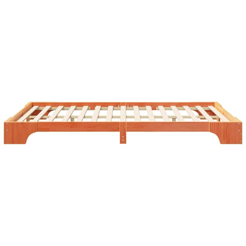 Casa si Gradina - Mobilier - Paturi si accesorii - Paturi - Cadru de pat Maro 140 x 210 cm Lemn de pin masiv - Infinity.ro