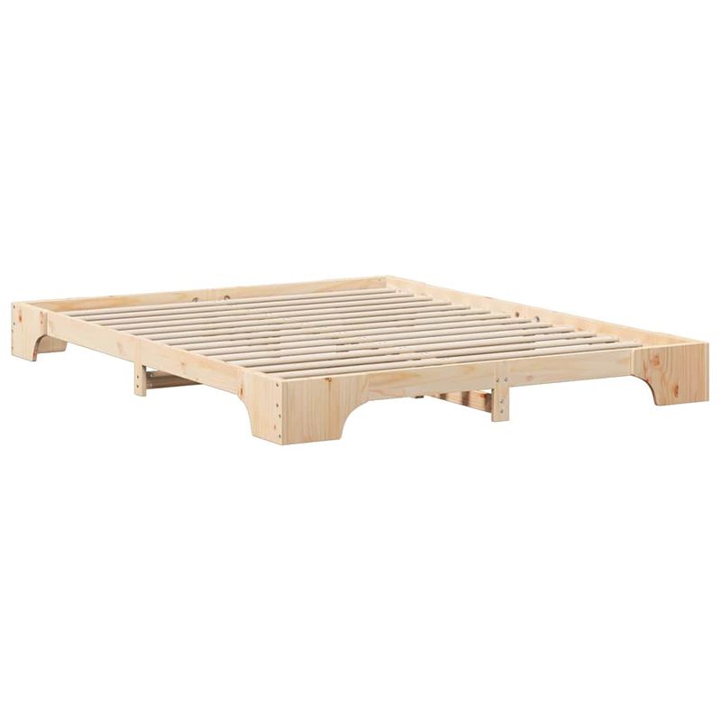 Casa si Gradina - Mobilier - Paturi si accesorii - Paturi - Cadru de pat Maro 160 x 210 cm Lemn de pin masiv - Infinity.ro