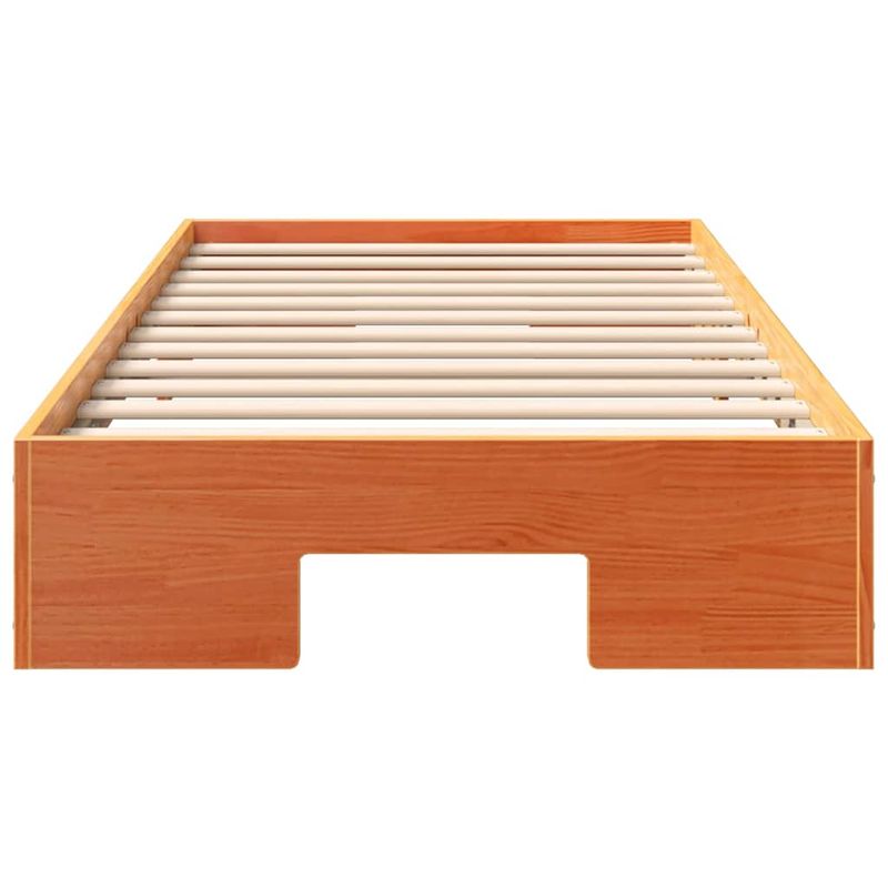 Casa si Gradina - Mobilier - Paturi si accesorii - Paturi - Cadru de pat de podea Maro 80 x 200 cm Lemn masiv de pin - Infinity.ro