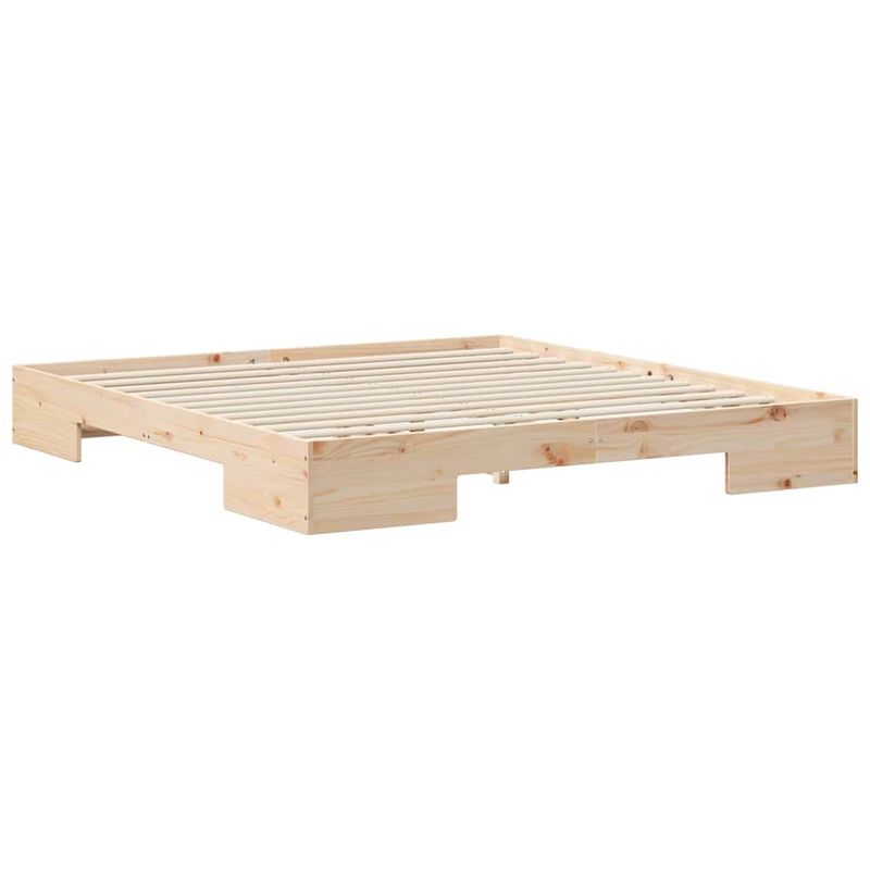 Casa si Gradina - Mobilier - Paturi si accesorii - Paturi - Cadru de pat de podea Maro 180 x 200 cm Lemn masiv de pin - Infinity.ro