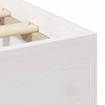 Casa si Gradina - Mobilier - Paturi si accesorii - Paturi - Cadru de pat de podea Alb 140 x 200 cm Lemn masiv de pin - Infinity.ro