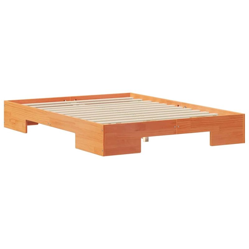 Casa si Gradina - Mobilier - Paturi si accesorii - Paturi - Cadru de pat de podea Maro 120 x 190 cm Lemn masiv de pin - Infinity.ro