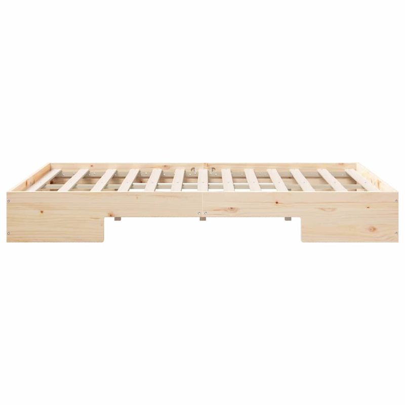 Casa si Gradina - Mobilier - Paturi si accesorii - Paturi - Cadru de pat de podea Maro 140 x 190 cm Lemn masiv de pin - Infinity.ro