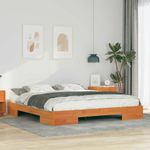 Casa si Gradina - Mobilier - Paturi si accesorii - Paturi - Cadru de pat de podea Maro 180 x 200 cm Lemn masiv de pin - Infinity.ro