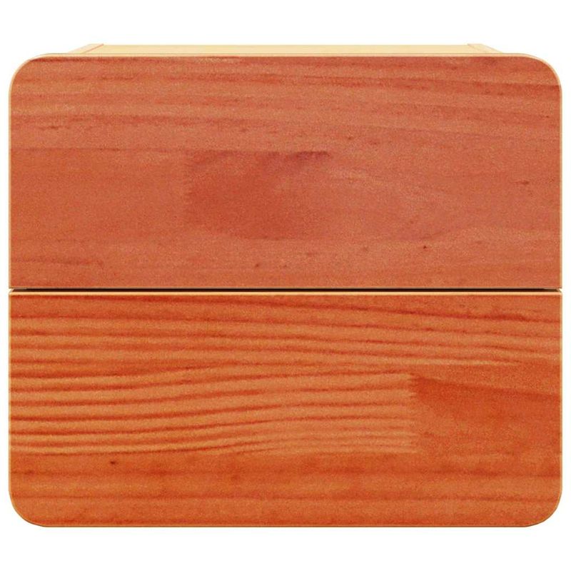 Casa si Gradina - Mobilier - Comode si corpuri - Noptiere - Noptiera Maroniu cerat 39 x 34 x 33 cm Lemn masiv de pin - Infinity.ro