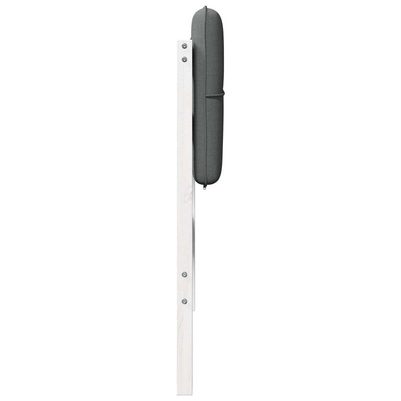 Casa si Gradina - Mobilier - Paturi si accesorii - Accesorii paturi - Tablie de pat tapitata Alb si gri deschis 75 cm Lemn de pin masiv - Infinity.ro