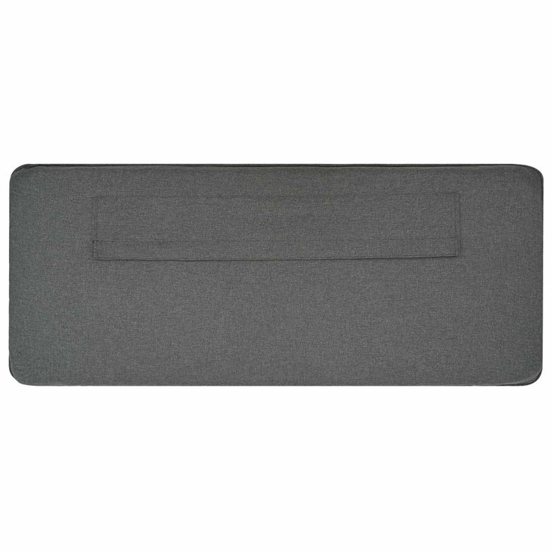 Casa si Gradina - Mobilier - Paturi si accesorii - Accesorii paturi - Tablie de pat tapitata Alb si gri deschis 75 cm Lemn de pin masiv - Infinity.ro
