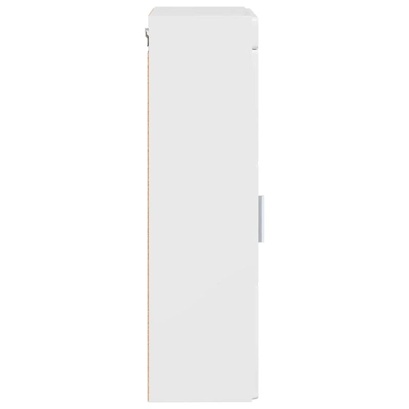 Casa si Gradina - Mobilier - Mobilier baie - Corpuri baie - Dulap de perete pentru baie TULUM Alb lucios 37 x 24,5 x 86 cm - Infinity.ro