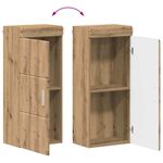 Casa si Gradina - Mobilier - Mobilier baie - Corpuri baie - Dulap de perete pentru baie cu raft TULUM Stejar Artizanal - Infinity.ro