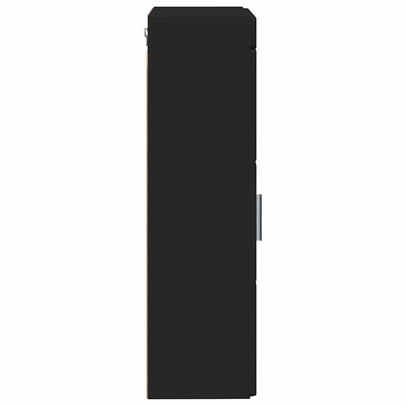 Casa si Gradina - Mobilier - Mobilier baie - Corpuri baie - Dulap de perete pentru baie TULUM Negru 37 x 24,5 x 86 cm - Infinity.ro