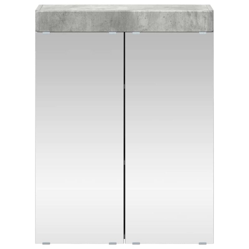 Casa si Gradina - Mobilier - Mobilier baie - Corpuri baie - Dulap cu oglinda pentru baie TULUM Gri din beton Lemn compozit - Infinity.ro