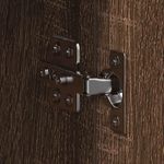 Casa si Gradina - Mobilier - Mobilier baie - Corpuri baie - Dulap cu oglinda pentru baie TULUM Stejar inchis Lemn compozit - Infinity.ro