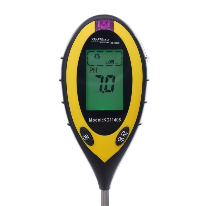 Casa si Gradina - Constructii - Scule electrice si accesorii - Aparate de masura - Tester pentru sol, Kraft&dele, 4in1, sonda de 20 mm, kd11408 - Infinity.ro
