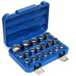 Casa si Gradina - Constructii - Scule de mana si unelte - Chei si truse chei - Set chei tubulare, Kraft&Dele KD10347, 19 piese - Infinity.ro