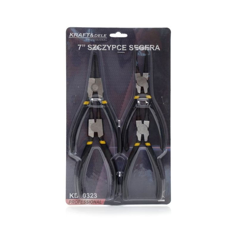 Casa si Gradina - Constructii - Scule de mana si unelte - Clesti si patenti - Set clesti sigurante Seger, 6", KD10322, Kraft&Dele - Infinity.ro