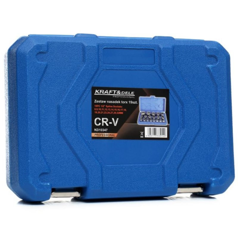 Casa si Gradina - Constructii - Scule de mana si unelte - Chei si truse chei - Set chei tubulare, Kraft&Dele KD10347, 19 piese - Infinity.ro