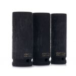 Casa si Gradina - Constructii - Scule de mana si unelte - Chei si truse chei - Set 3 chei tubulare impact, Kraft&Dele, 1/2", KD11750 - Infinity.ro