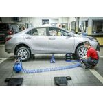 Auto si Moto - Reparatii si depanare - Scule auto - Echipamente de ridicare si sprijin - Cric pneumatic cu perna, BAUG, 3.5 tone cu maner lung pentru service auto, B3303 - Infinity.ro