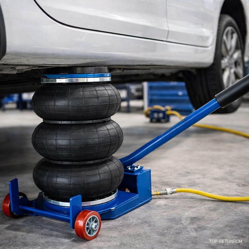 Auto si Moto - Reparatii si depanare - Scule auto - Echipamente de ridicare si sprijin - Cric pneumatic cu perna, BAUG, 3.5 tone cu maner lung pentru service auto, B3303 - Infinity.ro