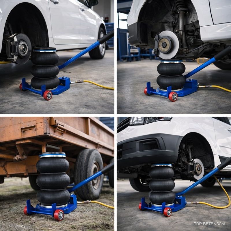 Auto si Moto - Reparatii si depanare - Scule auto - Echipamente de ridicare si sprijin - Cric pneumatic cu perna, BAUG, 3.5 tone cu maner lung pentru service auto, B3303 - Infinity.ro