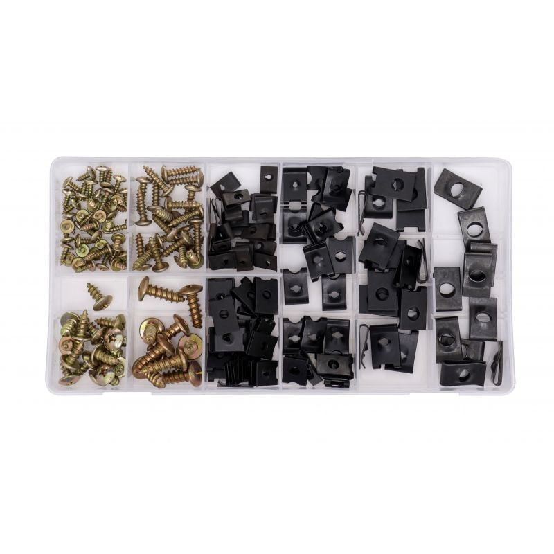 Casa si Gradina - Constructii - Scule electrice si accesorii - Seturi si accesorii pentru gaurit si insurubat - Set suruburi si cleme, 170 buc, KD10497, Kraft&Dele - Infinity.ro