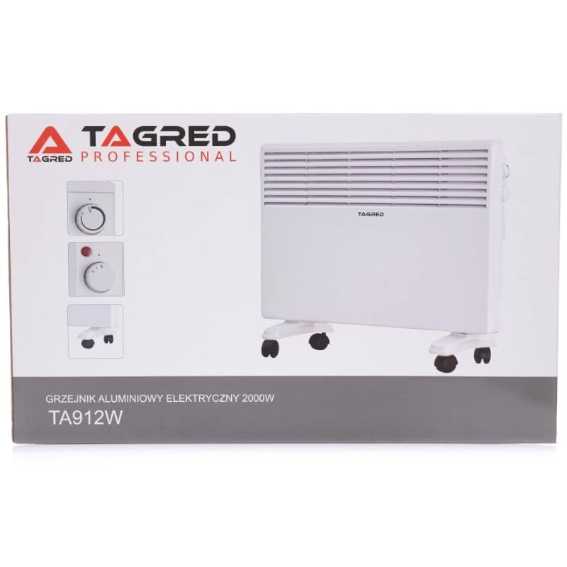 Casa si Gradina - Termice - Generatoare de aer cald - Incalzitor electric, Tagred TA912W, 2000 W, convector, 220-240 V, cu roti - Infinity.ro