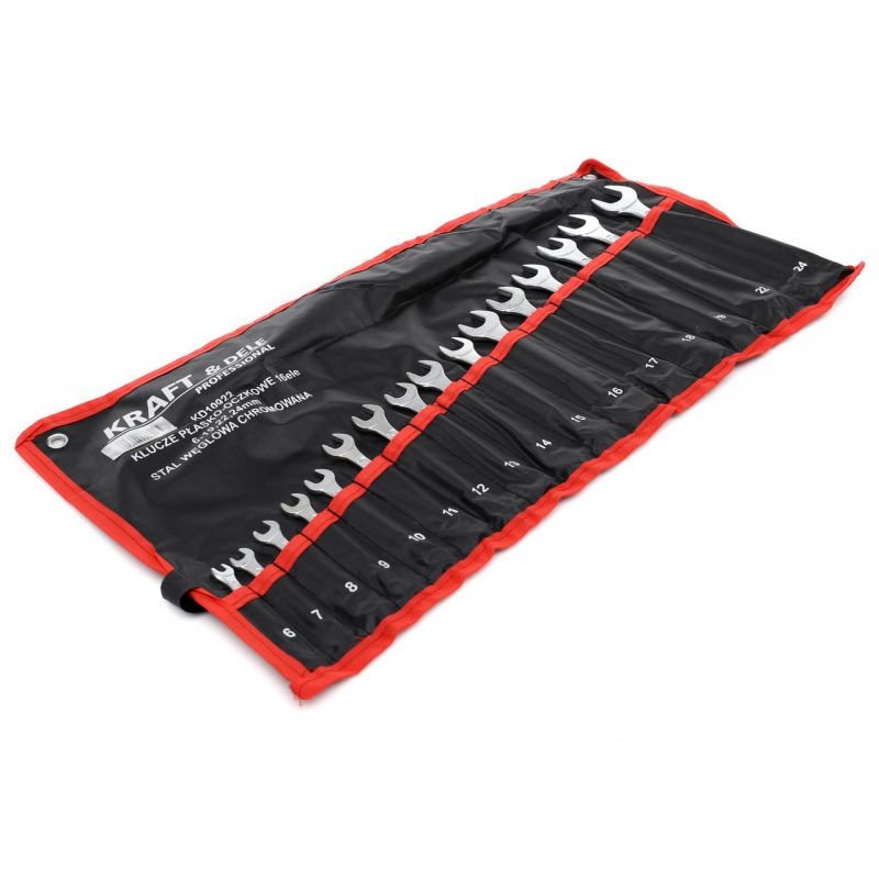 Casa si Gradina - Constructii - Scule de mana si unelte - Chei si truse chei - Set 16 chei fixe combinate, Kraft&Dele KD10922, 6-19, 22, 24mm - Infinity.ro