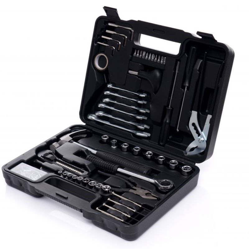 Casa si Gradina - Constructii - Scule de mana si unelte - Chei si truse chei - Trusa scule, Kraft&Dele, 141 piese - Infinity.ro