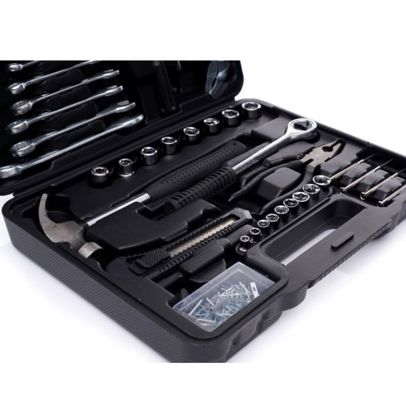 Casa si Gradina - Constructii - Scule de mana si unelte - Chei si truse chei - Trusa scule, Kraft&Dele, 141 piese - Infinity.ro