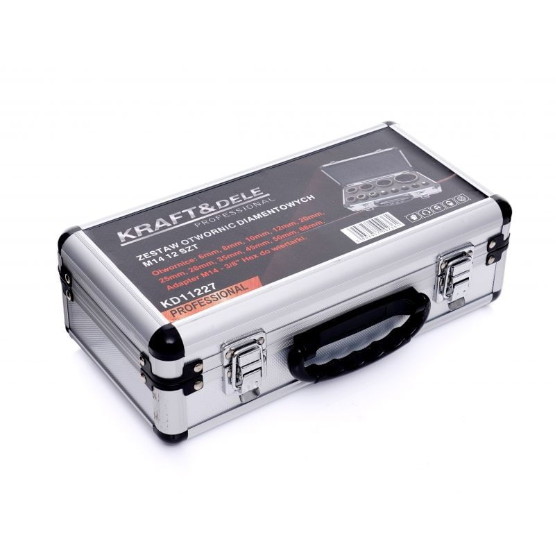 Casa si Gradina - Constructii - Scule electrice si accesorii - Seturi si accesorii pentru gaurit si insurubat - Set carote diamantate, 12 buc 6-68mm, Kraft&Dele, KD11227 - Infinity.ro