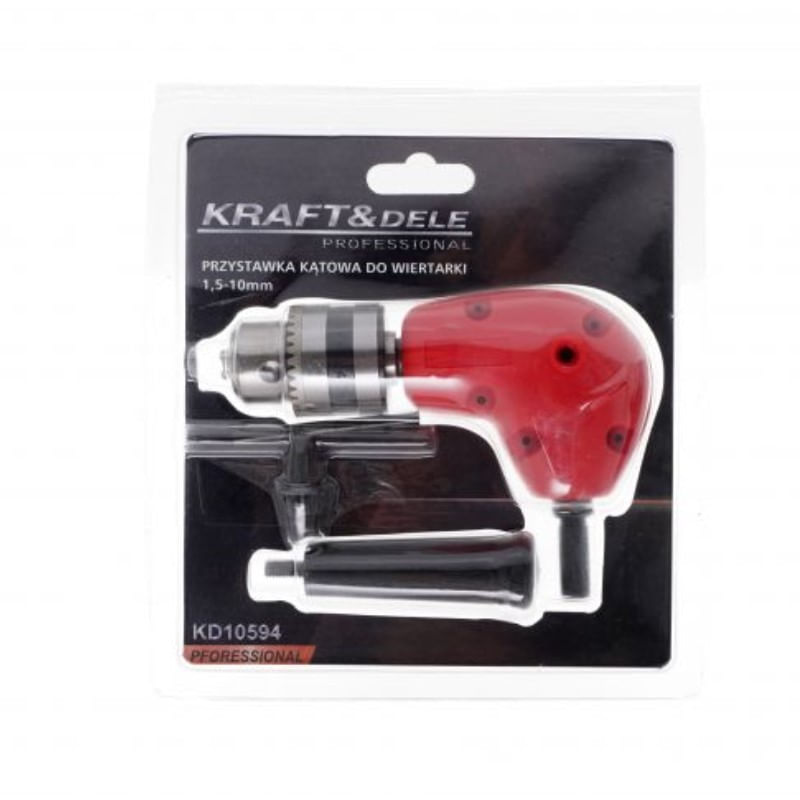 Casa si Gradina - Constructii - Scule electrice si accesorii - Seturi si accesorii pentru gaurit si insurubat - Adaptor unghiular pentru burghiu, Kraft&Dele KD10594, 90 de grade - Infinity.ro