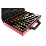 Casa si Gradina - Constructii - Scule electrice si accesorii - Seturi si accesorii pentru gaurit si insurubat - Set burghie din titan, HSS pentru metal 170 buc, KD991, Kraft&Dele - Infinity.ro