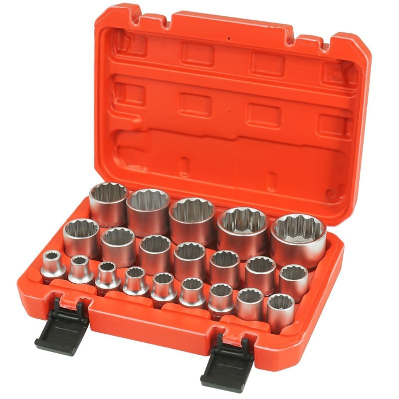 Casa si Gradina - Constructii - Scule de mana si unelte - Chei si truse chei - Trusa chei tubulare, Verke V39104, 21 buc, 1/2" - Infinity.ro