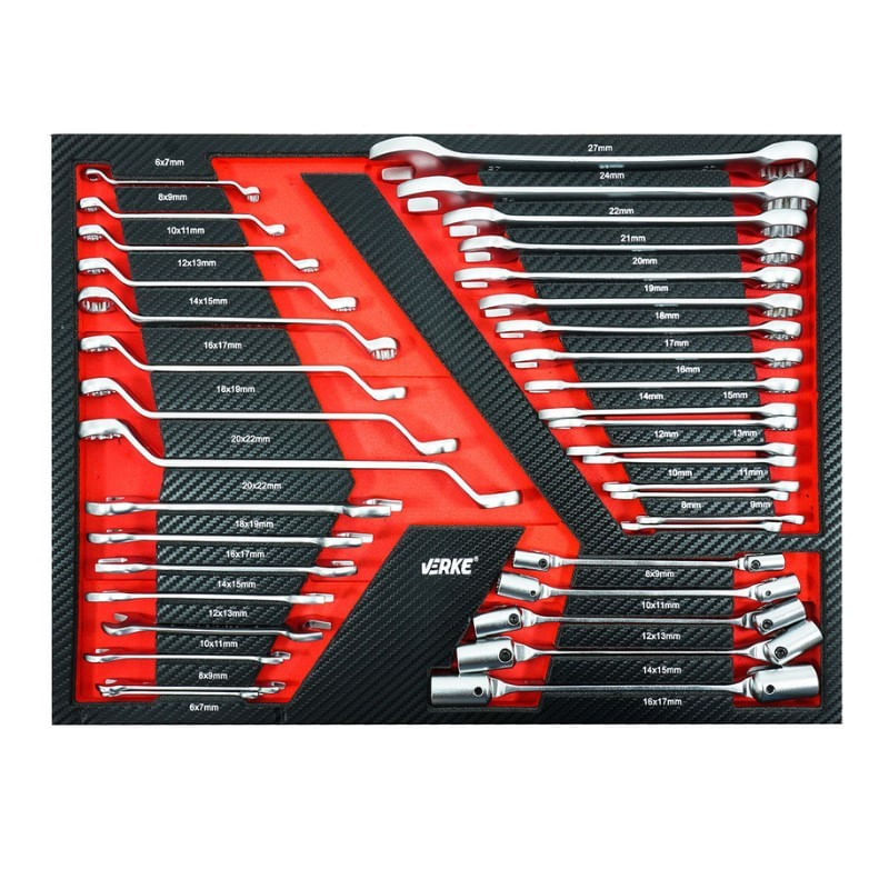 Casa si Gradina - Constructii - Depozitare, transport si protectie - Organizatoare si cutii scule - Dulap de scule, Verke V33109, 7 sertare, 306 elemente, cu roti - Infinity.ro