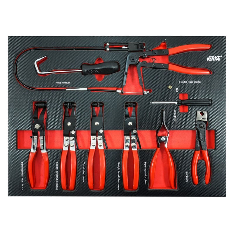 Casa si Gradina - Constructii - Depozitare, transport si protectie - Organizatoare si cutii scule - Dulap de scule, Verke V33109, 7 sertare, 306 elemente, cu roti - Infinity.ro