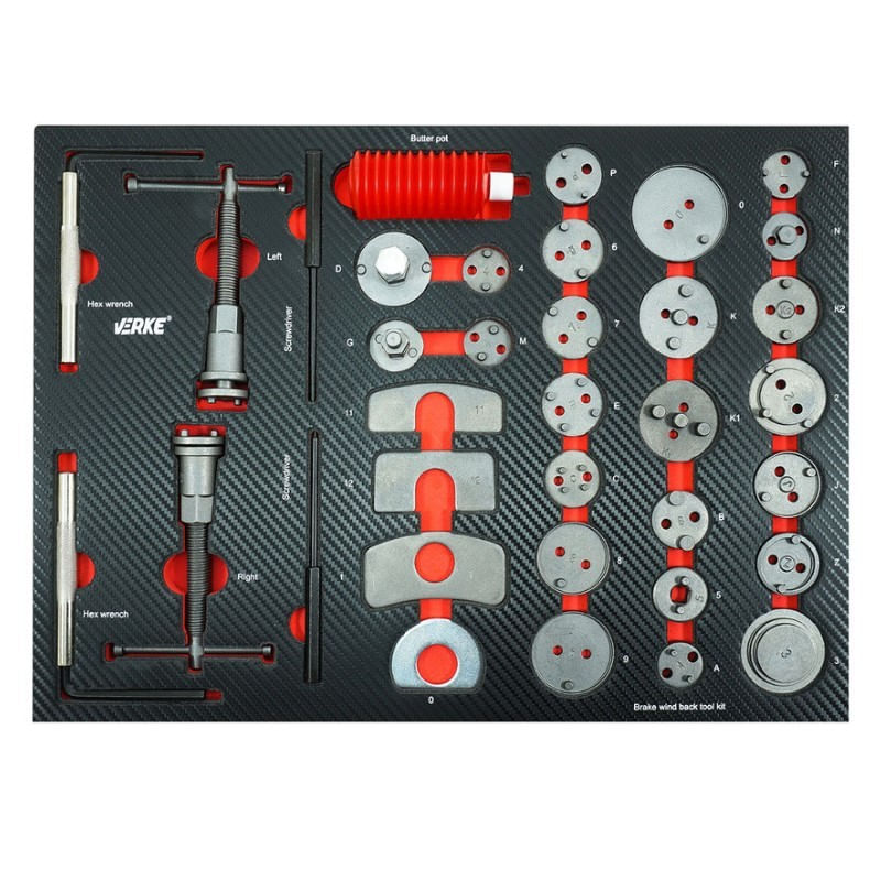 Casa si Gradina - Constructii - Depozitare, transport si protectie - Organizatoare si cutii scule - Dulap de scule, Verke V33109, 7 sertare, 306 elemente, cu roti - Infinity.ro