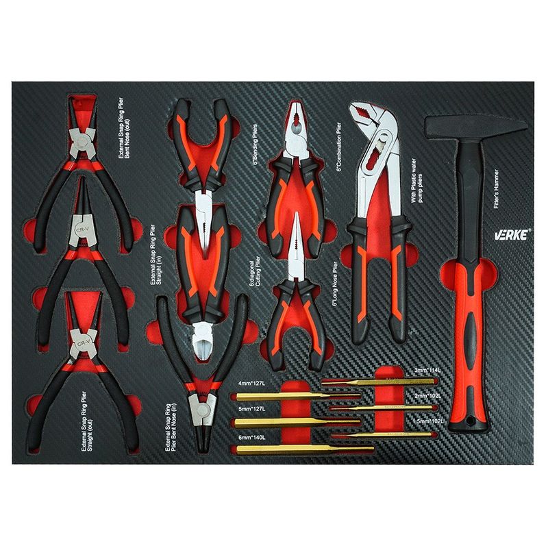 Casa si Gradina - Constructii - Depozitare, transport si protectie - Organizatoare si cutii scule - Dulap scule, 298 piese, V33108, Verke - Infinity.ro