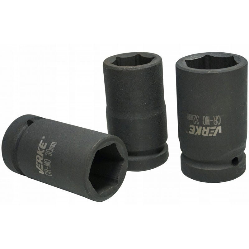 Casa si Gradina - Constructii - Scule de mana si unelte - Chei si truse chei - Set 10 chei tubulare, Verke, de impact, 1", 17-41 mm, V39465 - Infinity.ro