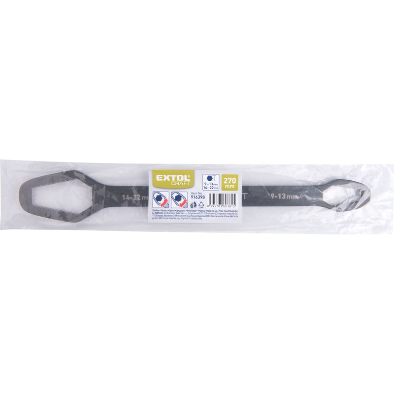 Casa si Gradina - Constructii - Scule de mana si unelte - Chei si truse chei - Cheie multifunctionala, EXTOL CRAFT, 916398, 8-13/14-22mm, 270mm - Infinity.ro