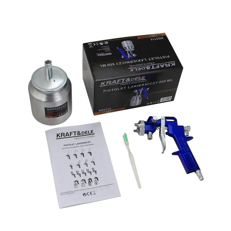 Casa si Gradina - Electrice - Echipamente electrice - Accesorii compresoare - Pistol de vopsit 600ml, Kraft&Dele, KD2114 - Infinity.ro