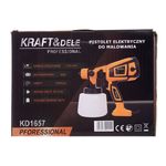 Casa si Gradina - Constructii - Vopsea si tencuieli - Pistoale si sisteme de vopsit si tencuit - Pistol de vopsit 650W 800ML, Kraft&Dele, KD1657 - Infinity.ro