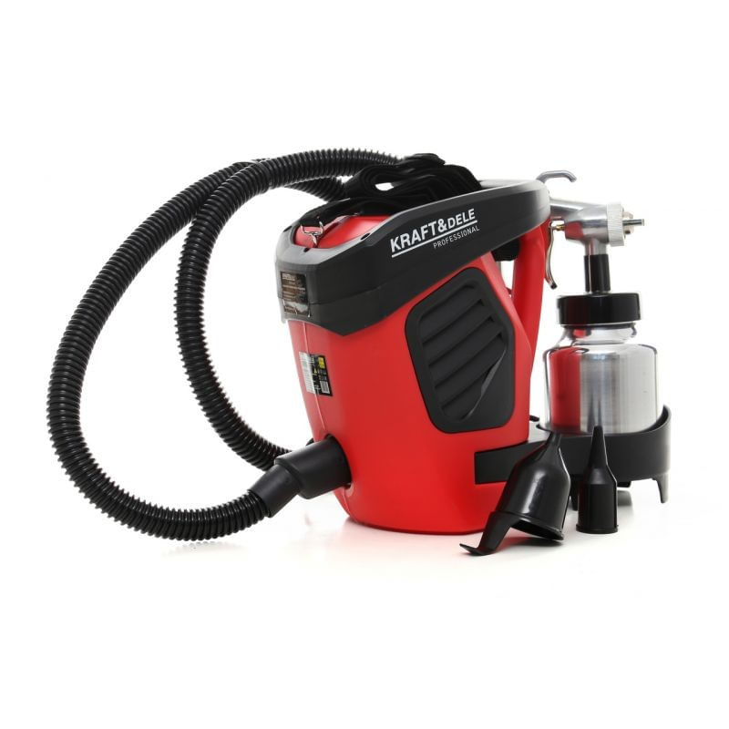 Casa si Gradina - Constructii - Vopsea si tencuieli - Pistoale si sisteme de vopsit si tencuit - Pistol de vopsit cu compesor, 600W 1000ml, KD1652, Kraft&Dele - Infinity.ro