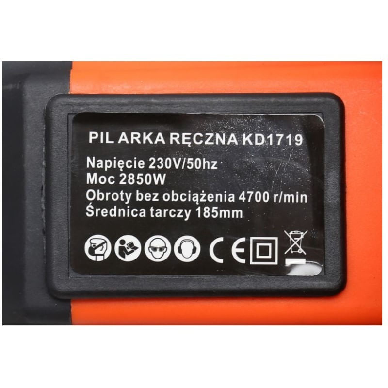 Casa si Gradina - Constructii - Scule electrice si accesorii - Fierastraie electrice - Fierastrau circular, Kraft&Dele KD1719, 2850W, 4700 rpm, 185mm - Infinity.ro