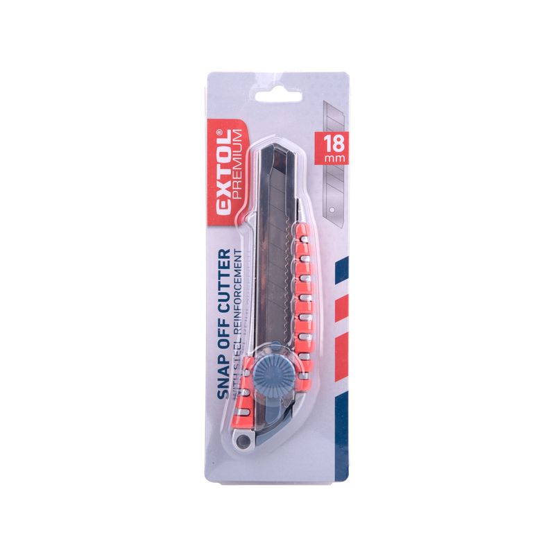 Carti si Birotica - Birotica - Accesorii de birou - Foarfece si cuttere - Cutit cu lama detasabila, 18 mm, EXTOL PREMIUM, 8855014 - Infinity.ro