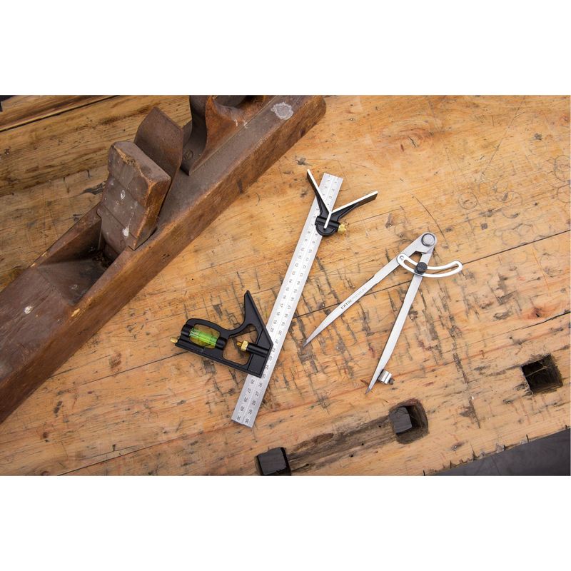 Casa si Gradina - Constructii - Scule electrice si accesorii - Aparate de masura - Echer multifunctional, EXTOL PREMIUM, 8825105, 300mm metal - Infinity.ro