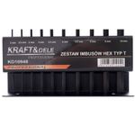 Casa si Gradina - Constructii - Scule de mana si unelte - Chei si truse chei - Set chei hexagonale, Kraft&Dele KD10948, 10 piese, cu suport - Infinity.ro