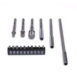 Casa si Gradina - Constructii - Scule electrice si accesorii - Seturi si accesorii pentru gaurit si insurubat - Set suporturi, adaptoare si biti 16 buc, KD10955, Kraft&Dele - Infinity.ro