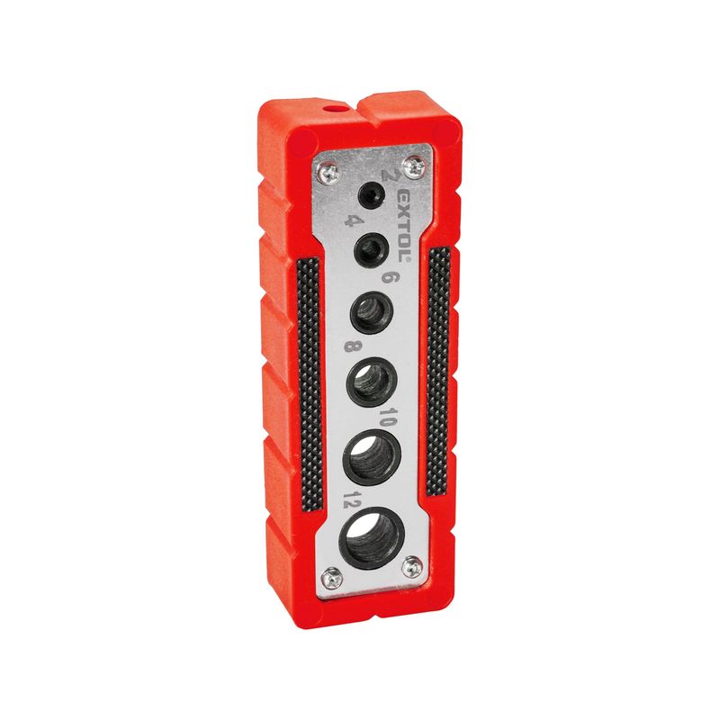 Casa si Gradina - Constructii - Scule electrice si accesorii - Seturi si accesorii pentru gaurit si insurubat - Sablon de ghidare, EXTOL PREMIUM, 8801920, 2-12mm, inox-plastic - Infinity.ro