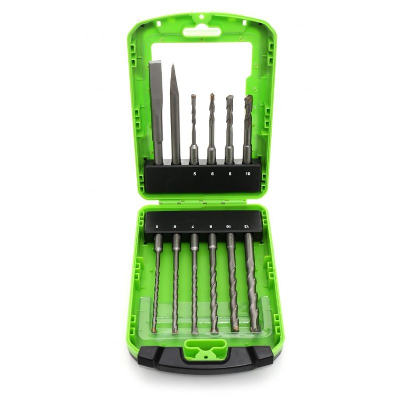 Casa si Gradina - Constructii - Scule electrice si accesorii - Seturi si accesorii pentru gaurit si insurubat - Set burghie si dalti, 12 buc, KD988, Kraft&Dele - Infinity.ro